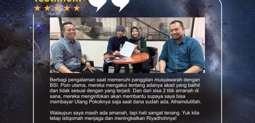 Hati lebih tenang setelah ikut LBU